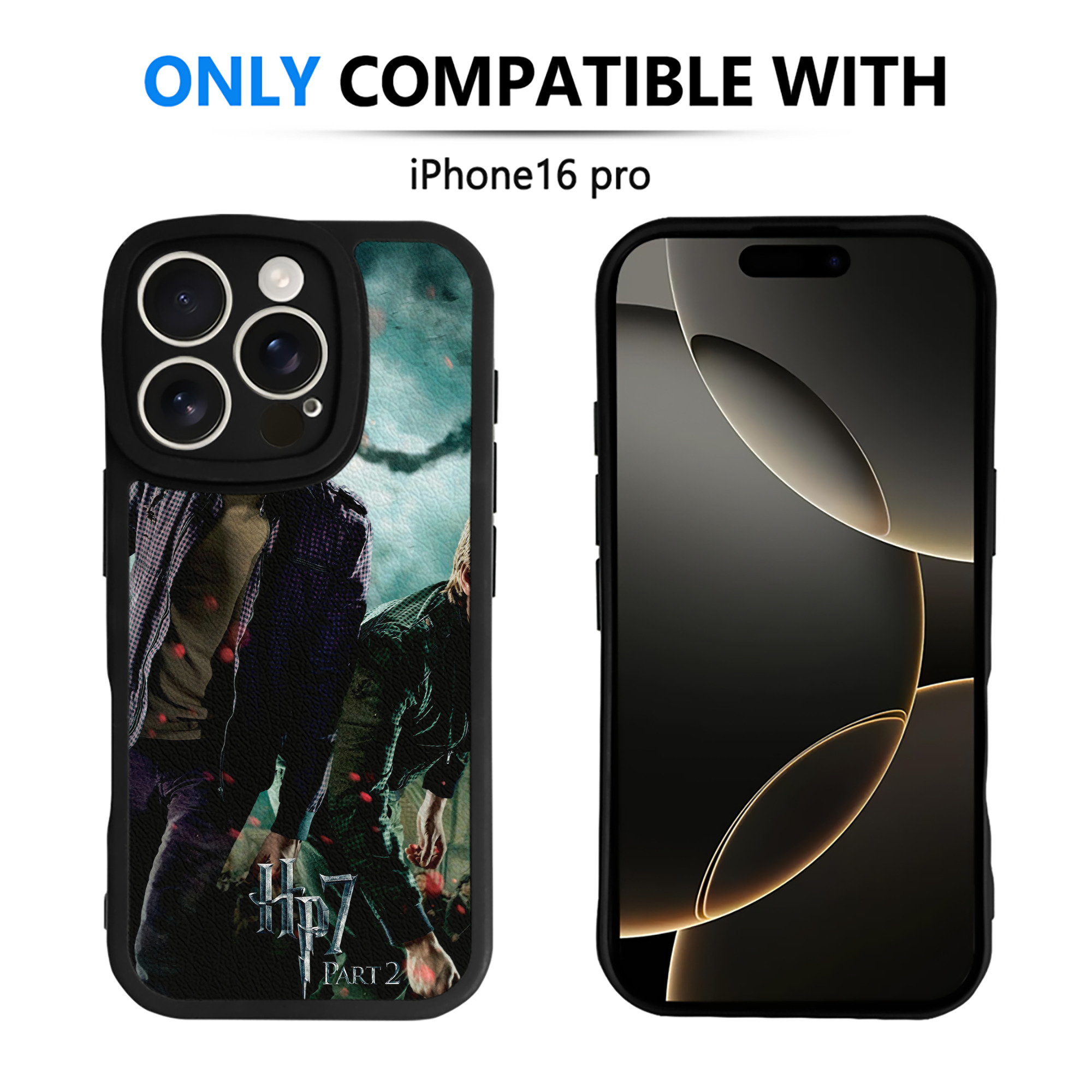 （画像用） Harry Potter ハリー・ポッターシリーズ 【iPhone 16シリーズ対応】シリコンスマホケース（レザー調） 材質：シリコン